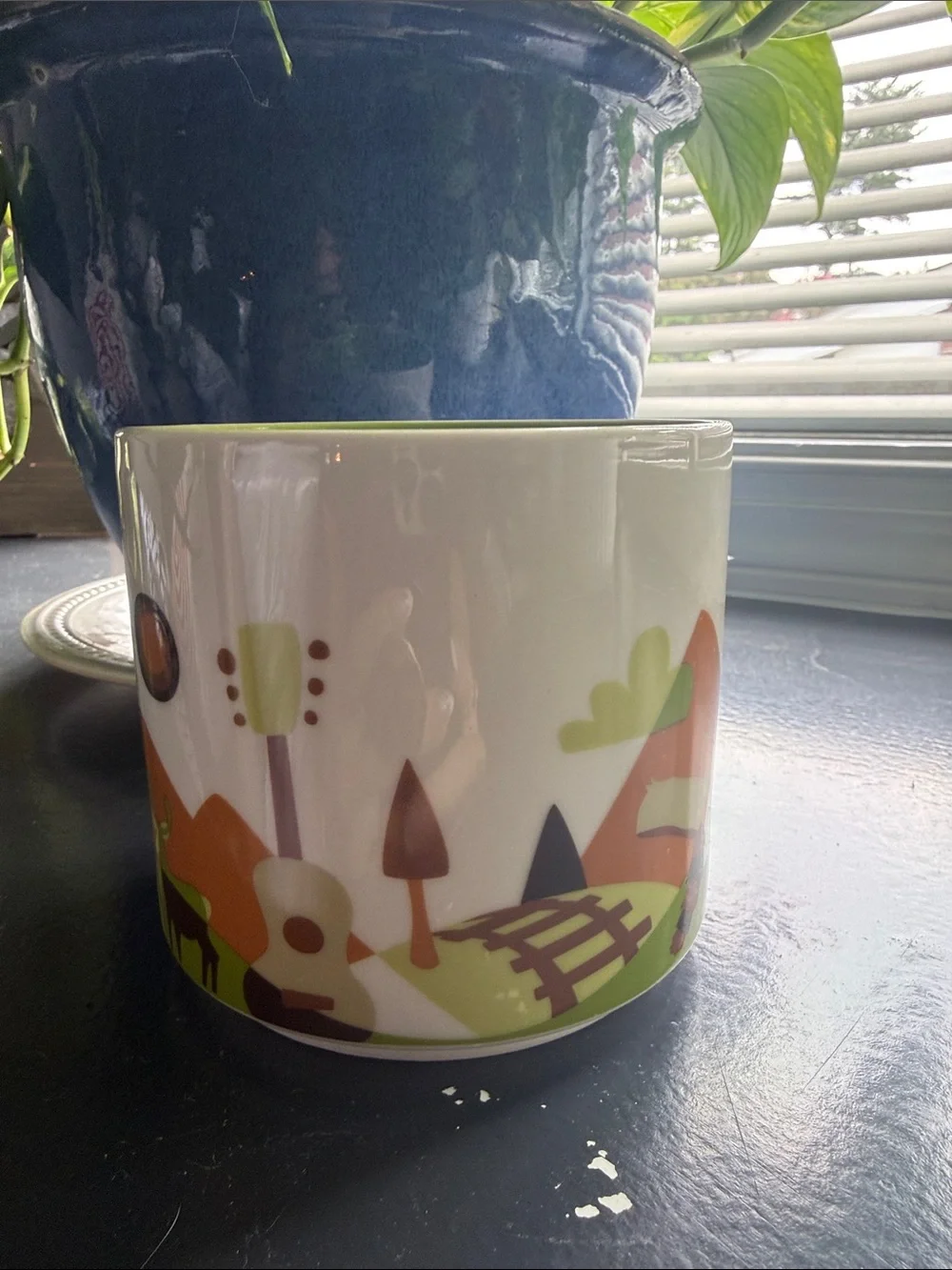 Starbucks Tennessee White Green Orange Brown Landmark Mug